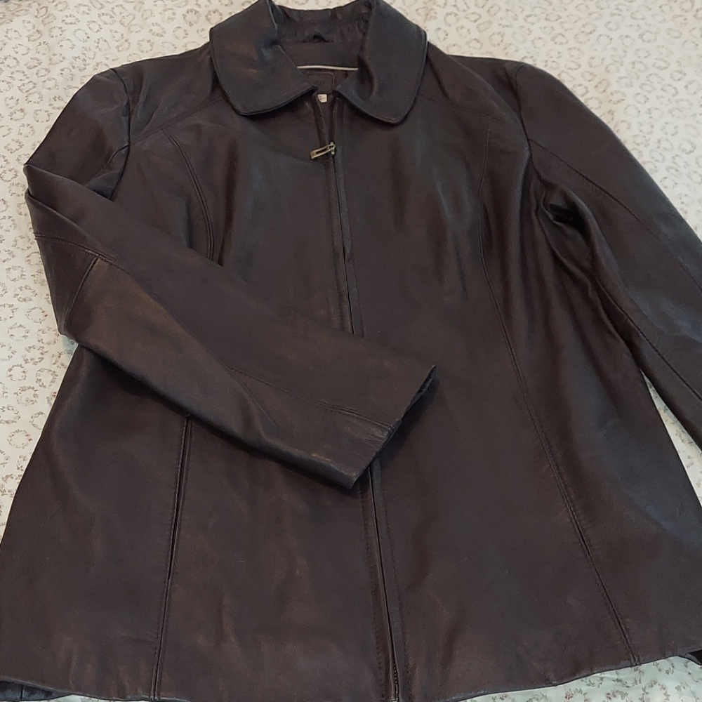 Genuine leather jacket.